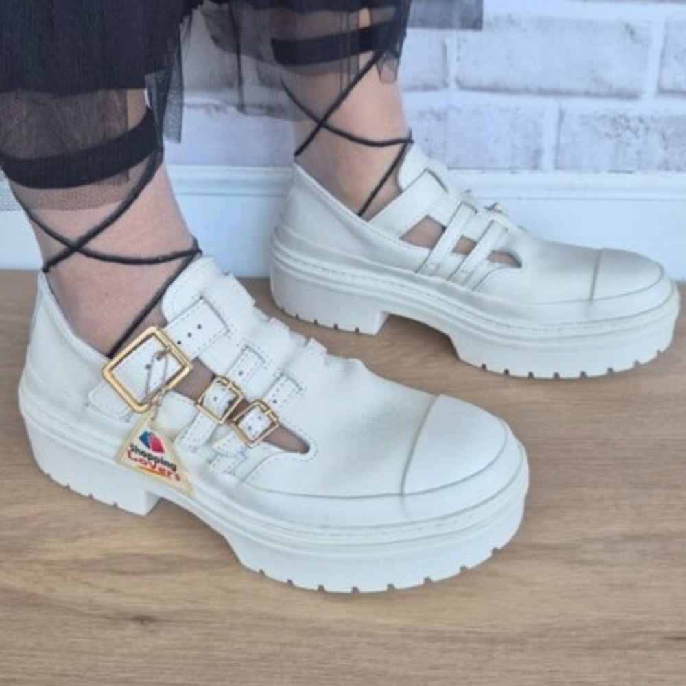 Converse • Cream Triple-Buckle Platform Loafer - Picture 15 of 16